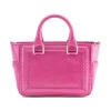 Aleksandra Badura Bags-- Ladylike Mini Bag - Python Top-Handle Tote Bag - Pink - Luxury High Quality Leather Bag - Avvenice