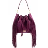 Aleksandra Badura Bags-- Lucky Bucket Bag - Fringe Bucket Bag - Rose Richelieu - Luxury High Quality Leather Bag - Avvenice