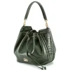 Aleksandra Badura Bags-- Lucky Bucket Bag - Bucket Bag in Goat and Eel Leather - Pine Green - Luxury High Quality Leather Bag - Avvenice