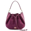 Aleksandra Badura Bags-- Lucky Bucket Bag - Bucket Bag in Calfskin and Suede - Rose Richelieu - Luxury High Quality Leather Bag - Avvenice
