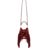 Aleksandra Badura Bags-- Lucky Bucket Bag Mini - Fringe Bucket Bag - Gold - Luxury High Quality Leather Bag - Avvenice