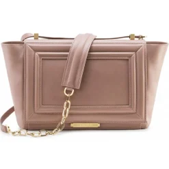 Aleksandra Badura Bags-- Luisa Bag - Calfskin Shoulder Bag - Blush - Luxury High Quality Leather Bag - Avvenice