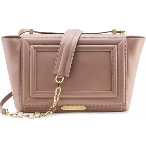 Aleksandra Badura Bags-- Luisa Bag - Calfskin Shoulder Bag - Blush - Luxury High Quality Leather Bag - Avvenice