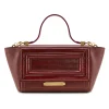 Aleksandra Badura Bags-- Luisa Mini Bag - Calfskin & Eel Shoulder Bag - Marsala - Luxury High Quality Leather Bag - Avvenice
