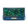 Aleksandra Badura Bags-- Luisa Clutch - Calfskin & Python Envelope Clutch - Ocean Blue - Luxury High Quality Leather Bag - Avvenice