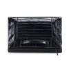 Aleksandra Badura Bags-- Privee Clutch - Calfskin & Eel Envelope Clutch - Midnight Blue - Luxury High Quality Leather Bag - Avvenice