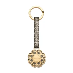 Aleksandra Badura Other Accessories-- Small Leather Goods - Keyring in Calfskin - Violet - Luxury High Quality - Avvenice