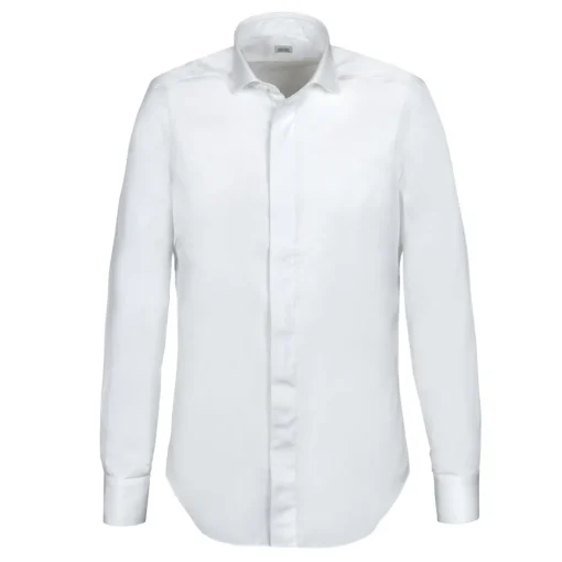 Alessandro Gherardi Shirts-- Long Sleeve Shirt - White - Shirt - Handmade in Italy - Luxury Exclusive Collection - Avvenice