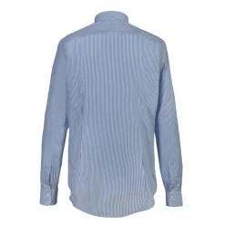 Alessandro Gherardi Shirts-- Long Sleeve Shirt - Light Blue Stripe - Shirt - Handmade in Italy - Luxury Exclusive Collection - Avvenice