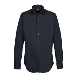 Alessandro Gherardi Shirts-- Long Sleeve Shirt - Dark Blue - Shirt - Handmade in Italy - Luxury Exclusive Collection - Avvenice