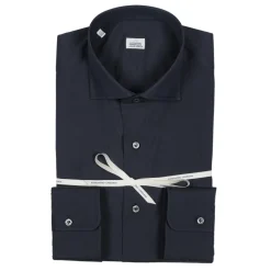 Alessandro Gherardi Shirts-- Long Sleeve Shirt - Dark Blue - Shirt - Handmade in Italy - Luxury Exclusive Collection - Avvenice