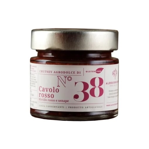 Alessio Brusadin Sweets-- Red Cabbage, Cranberry and Mustard Chutney - Chutney - Artisan Chutney - Avvenice