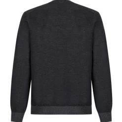Alexander McQueen Knitwears-- Grey Skull Intarsia Sweater - Grey Charcoal - Exclusive Luxury Collection - Avvenice