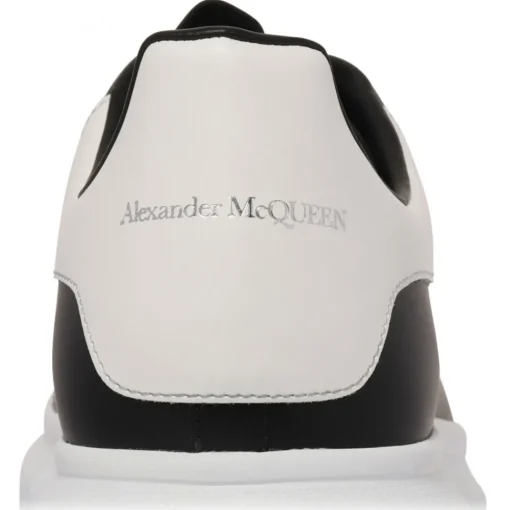 Alexander McQueen Shoes-- Larry Sneakers - Black White - Exclusive Luxury Collection - Avvenice
