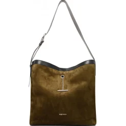 Alexander McQueen Bags-- Pendant Shoulder Bag - Brown Black - Exclusive Luxury Collection - Avvenice