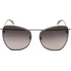 Alexander McQueen Eyewear Sunglasses & Eyewear-Alexander McQueen - Piercing Butterfly Sunglasses - Ruthenium - - Avvenice