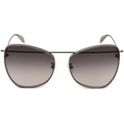 Alexander McQueen Eyewear Sunglasses & Eyewear-Alexander McQueen - Piercing Butterfly Sunglasses - Ruthenium - - Avvenice