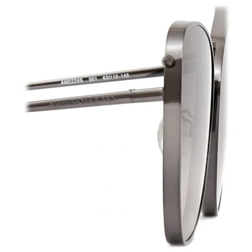 Alexander McQueen Eyewear Sunglasses & Eyewear-Alexander McQueen - Piercing Butterfly Sunglasses - Ruthenium - - Avvenice