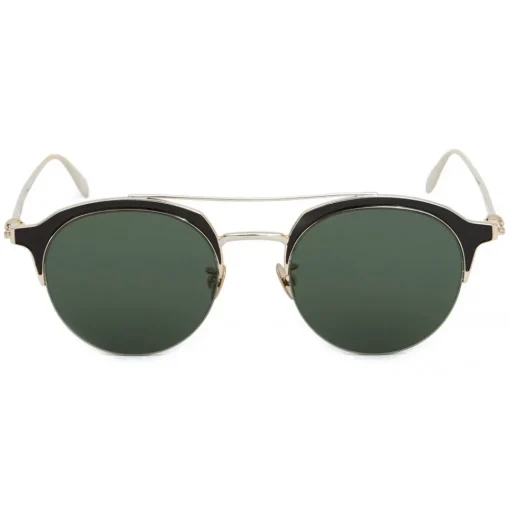 Alexander McQueen Eyewear Sunglasses & Eyewear-Alexander McQueen - Skull Panthos Metal Sunglasses - Gold Green - - Avvenice