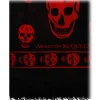 Alexander McQueen Other Accessories-- Skull Scarf - Black Red - Exclusive Luxury Collection - Avvenice