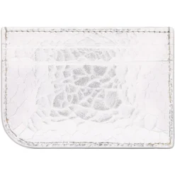 Alexander McQueen Wallets-- Sling Card Holder - Silver - Exclusive Luxury Collection - Avvenice