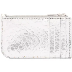 Alexander McQueen Bags-- Sling Zip Around Pouch - Silver - Exclusive Luxury Collection - Avvenice
