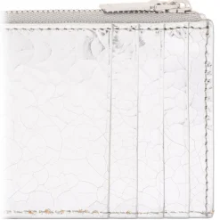 Alexander McQueen Bags-- Sling Zip Around Pouch - Silver - Exclusive Luxury Collection - Avvenice