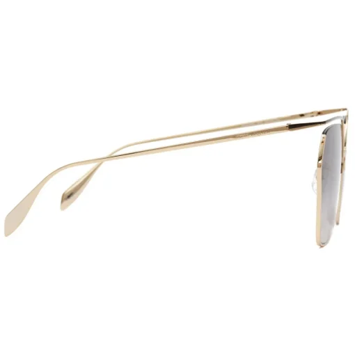 Alexander McQueen Eyewear Sunglasses & Eyewear-Alexander McQueen - The Cut Square Sunglasses - Light Gold Grey - - Avvenice