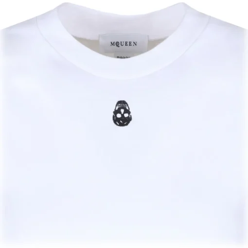 Alexander McQueen T-shirt-- White Cut & Sew T-Shirt - White - Exclusive Luxury Collection - Avvenice
