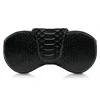 Ammoment Sunglasses & Eyewear-- Eyeglass Case - Python in Black - Luxury Eyeglass Leather Cover - Avvenice