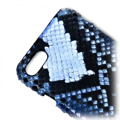 Ammoment Case-- Python in Alien Royal Blue - Leather Cover - iPhone 8 / 7 - Avvenice