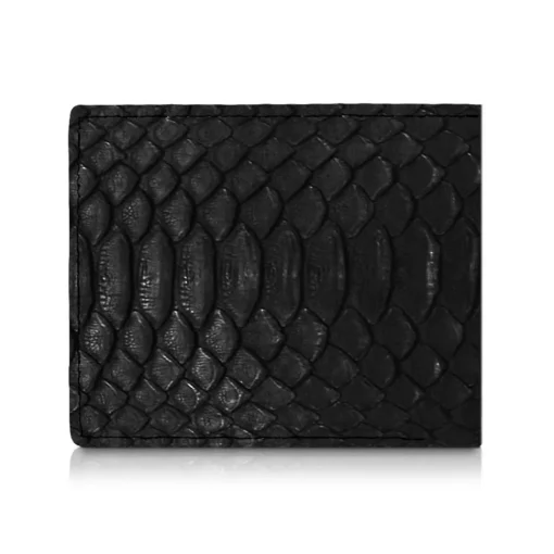 Ammoment Wallets-- Python in Black - Leather Bifold Wallet - Avvenice
