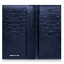 Ammoment Wallets-- Python in Calcite Blue - Leather Breast Wallet - Avvenice
