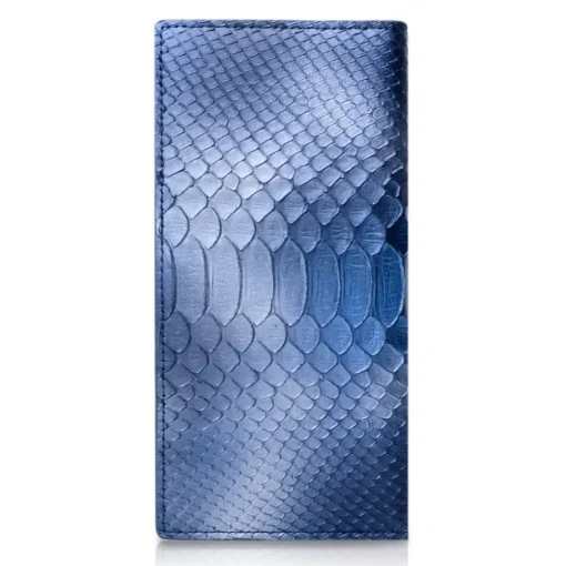 Ammoment Wallets-- Python in Calcite Blue - Leather Breast Wallet - Avvenice