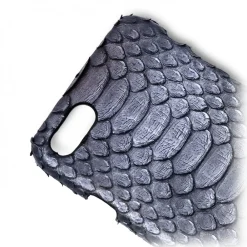 Ammoment Case-- Python in Calcite Grey - Leather Cover - iPhone 8 / 7 - Avvenice