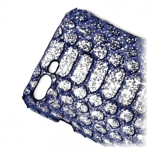 Ammoment Case-- Python in Demeter Silver - Leather Cover - iPhone 8 Plus / 7 Plus - Avvenice