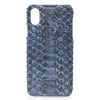 Ammoment Case-- Python in Moxi Black - Leather Cover - iPhone X - Avvenice