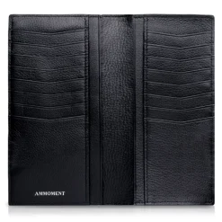 Ammoment Wallets-- Python in NYX Blue - Leather Breast Wallet - Avvenice