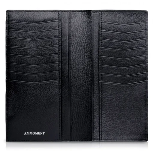 Ammoment Wallets-- Python in NYX Blue - Leather Breast Wallet - Avvenice