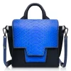 Ammoment Bags-- Python in Petale Blue - Leather Lexi Crossbody Bag - Avvenice