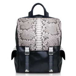 Ammoment Backpacks-- Python in Roccia - Leather Zane Large Backpack - Avvenice