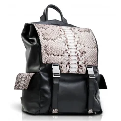 Ammoment Backpacks-- Python in Roccia - Leather Zane Large Backpack - Avvenice
