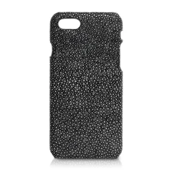 Ammoment Case-- Stingray in Black - Leather Cover - iPhone 8 / 7 - Avvenice
