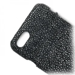 Ammoment Case-- Stingray in Black - Leather Cover - iPhone 8 / 7 - Avvenice