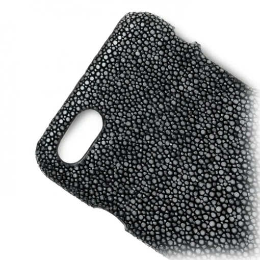 Ammoment Case-- Stingray in Black - Leather Cover - iPhone 8 / 7 - Avvenice