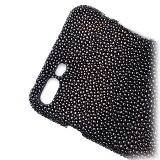 Ammoment Case-- Stingray in Glitter Metallic Brown - Leather Cover - iPhone 8 Plus / 7 Plus - Avvenice