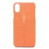 Ammoment Case-- Stingray in Orange - Leather Cover - iPhone X - Avvenice