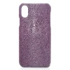 Ammoment Case-- Stingray in Purple - Leather Cover - iPhone X - Avvenice