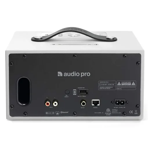 Audio Pro Audio-- Addon C5A - Alexa - White - Multiroom Speaker - WLAN Multi-Room - Airplay, Stereo, Bluetooth, Wireless, WiFi - Avvenice