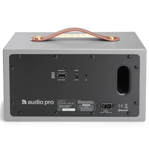 Audio Pro Audio-- Addon T5 - Grey - High Quality Speaker - Powered Wireless Speaker - USB, Stereo, Bluetooth, Wireless - Avvenice